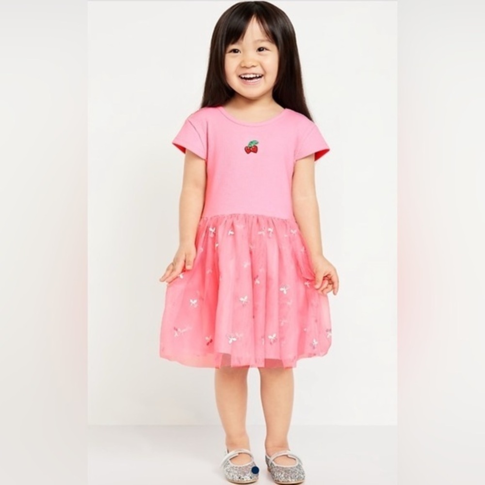NEW…Old Navy Fit and Flare Pink Tutu Dress